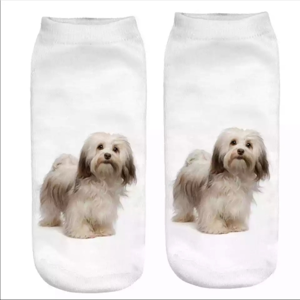 Unisex 3D Printed Socks - Cute Havanese